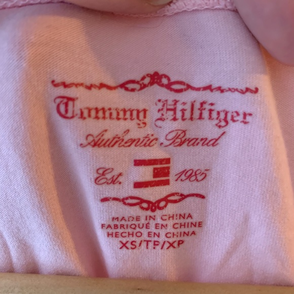 Tommy Hilfiger Pink Print Tee - Picture 4 of 5
